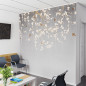 Preview: Wartezimmer mit dem Motiv Design-Wandbespannung Blüten und Vögel als Designwandbespannung