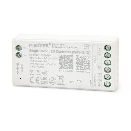 Wifi Universal Dimmer für LED-Bänder 12/24 V