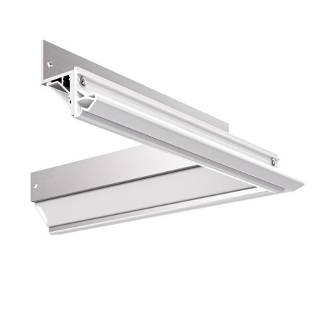 Befestigungsprofil mit LED-Profil, Schattenfuge - Eckenpaar