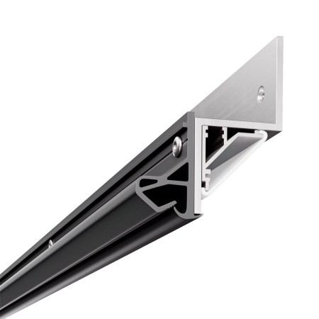 Preview: Befestigungsprofil mit LED-Profil, Schattenfuge