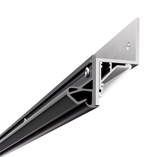 Befestigungsprofil mit LED-Profil, Schattenfuge