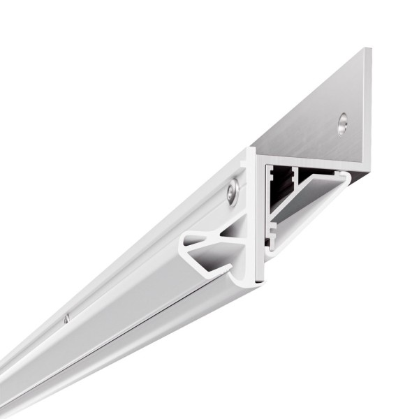 Befestigungsprofil mit LED-Profil, Schattenfuge