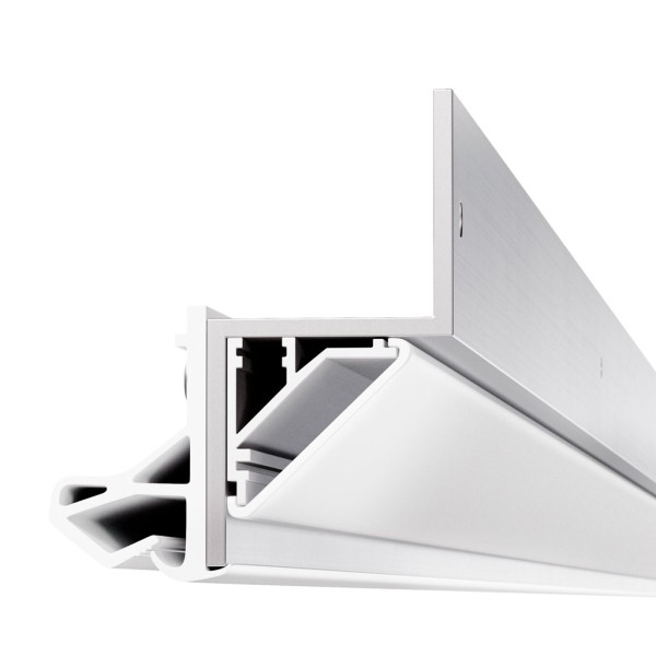 Befestigungsprofil mit LED-Profil, Schattenfuge