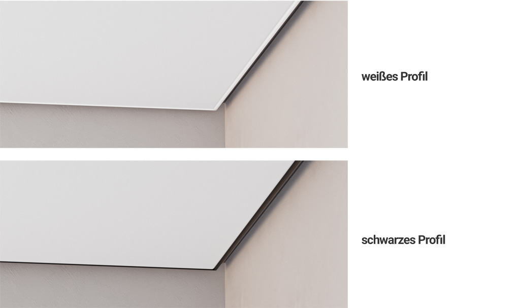 Schattenfugen Kombiprofil Montage